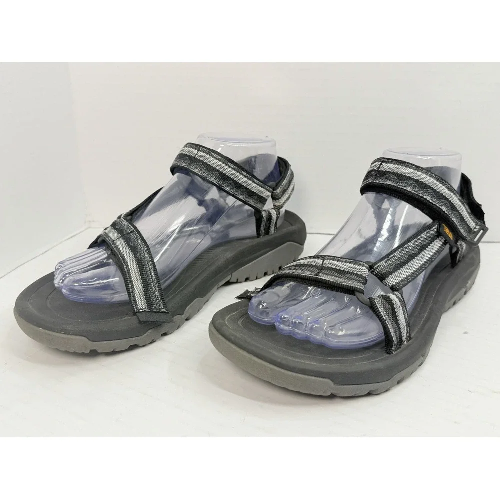 Teva Hurricane XLT2 Women's Size 8 Gray Black Strappy Hiking Sport Sandals